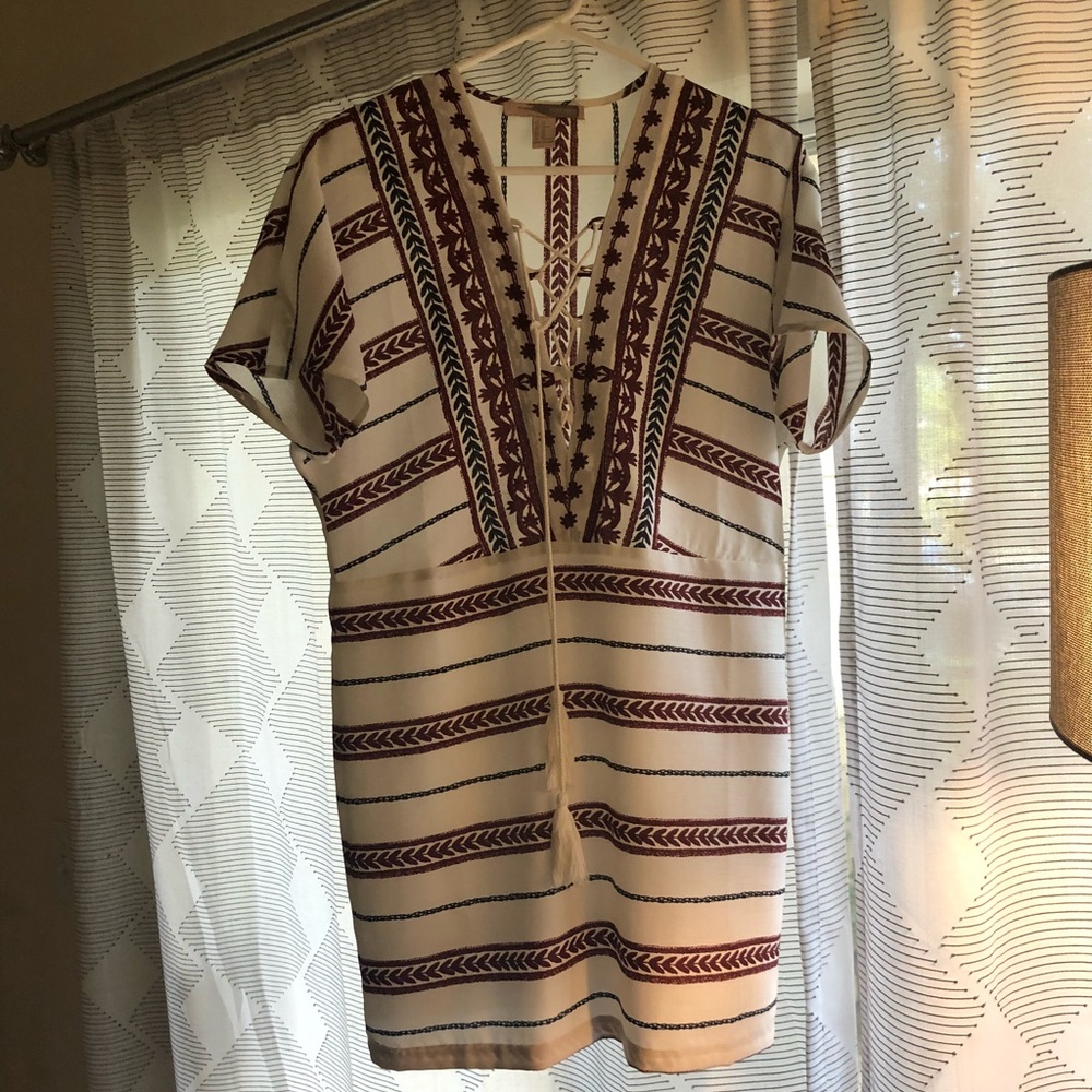 Lace Up Dress